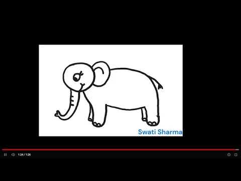 How to Draw a Side View Indian Elephant Drawing Tutorial India's #wildlifeconservation