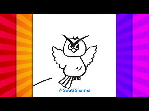 How to Draw an Angry Owl in 2 Minutes, SEL Lesson on How to Handle Anger in the Classroom| Expressive Art for All Ages ⏱️