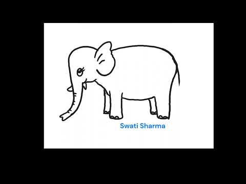 How to Draw an Elephant's Side View, Elephant Drawing Tutorial for #wildlifeconservation
