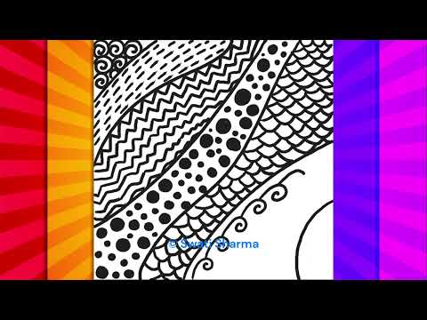 Zentangle Art for Relaxation: Step-by-Step Tutorial and Zen Doodle Techniques #zentangleart  #zen