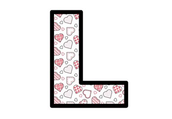 Valentine’s Day, Hearts Alphabet Posters, Bulletin Board Letters, Scool Decor