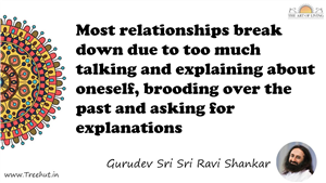 Most relationships break down due to too much talking and... Quote by Gurudev Sri Sri Ravi Shankar, Mandala Coloring Page