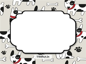 Dog Free Printable Labels, 3x4 inch Name Tag 