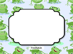 Frog Free Printable Labels, 3x4 inch Name Tag 