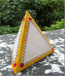 Diwali and Festival Craft 3 Sided Handmade Paper Tea Light Holder